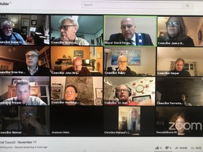 Prince Edward County council met via Zoom for close to five hours in a special meeting Tuesday evening to decide the fate of the John A. Macdonald Holding Court sculpture. Council decided the statue will remain where it is. BRUCE BELL