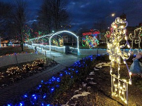 Soon Quinte area residents will be able to enjoy beautiful festive lighting displays in Trenton and Frankford, as the Frankford Fantasy of Lights begins at Frankford Tourist Park Saturday, Nov. 28, and the Doug Whitney Fantasy of Lights will open at Fraser Park in Trenton on Sunday, Nov. 29.
SUBMITTED PHOTO