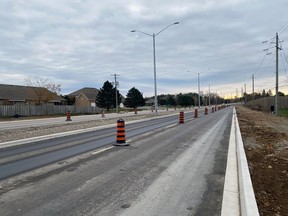 Brant County says reconstruction of Rest Acres road is progressing well.