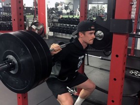 Brantford's Mike Crocock continues to work out even though it look as if he won't be playing hockey this season after the ECHL's north division suspended play for 2020-21 due to COVID-19. Crocock signed a contract with the Reading (Pa.) Royals earlier this fall.