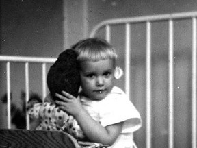 Catherine Bell is seen in a photo from the 1950s when she had polio. She will be the guest speaker Nov. 26 for Wilfrid Laurier University's People Make History lecture series.