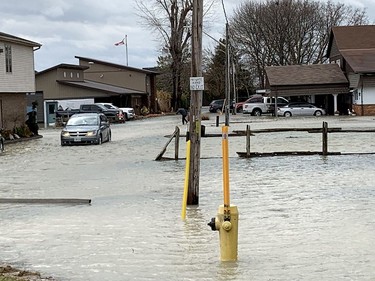 Water rose above Cast Line in Mitchell's Bay on Sunday. Ellwood Shreve/Chatham Daily News/Postmedia Network