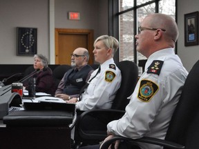 CPS Deputy Chief Shawna Spowart and CPS Chief Danny Aikman, pictured last year. Francis Racine/Cornwall Standard-Freeholder/Postmedia Network