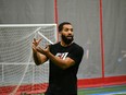 CFL receiver Nate Behar displaying catching technique at the Cornwall Wildcats Formula 11 camp that's underway at the Benson Centre.Erica Quibell Photo/Handout/Cornwall Standard-Freeholder/Postmedia Network

Handout Not For Resale