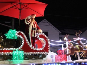 Santa is pictured during the 2018 parade in his honour. Lois Ann Baker/Cornwall Standard-Freeholder/Postmedia Network