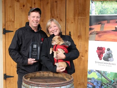 Marc and Norene Gervais with the Tourism Award.Handout/Cornwall Standard-Freeholder/Postmedia Network

Handout Not For Resale