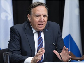 "I don't live in Westmount," tweeted Premier François Legault, seen in a file photo.