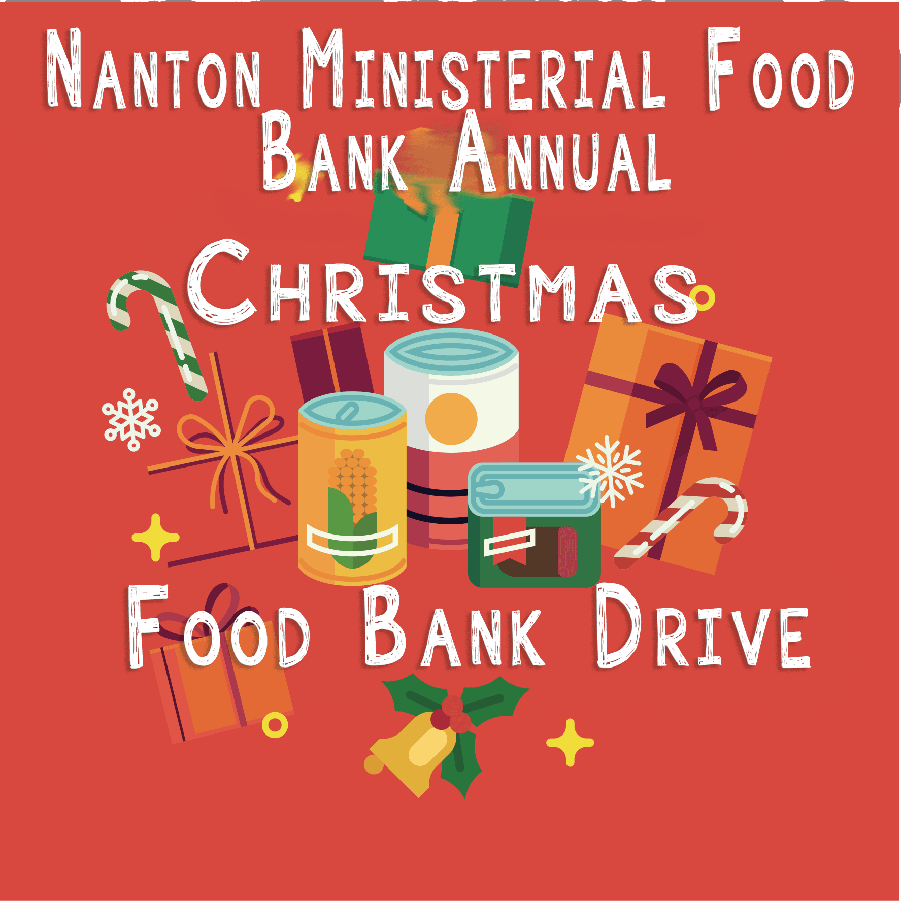 Food bank donations can be dropped off at locations around town
