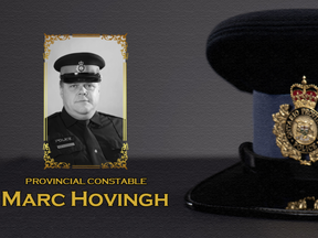 OPP Const. Marc Hovingh, a 28-year veteran serving out of the service's Little Current detachment, was killed in a shooting on Manitoulin Island on Thursday.