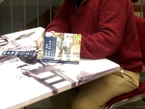 Local historian, columnist and author David Yates released his second book "Out of the Blue" at the Huron County Museum. (Kathleen Smith/Goderich Signal Star)