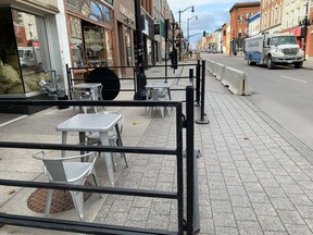 The city is looking to extend the use of sidewalks for patios in the downtown to help businesses cope wth impact of the COVID-19 pandemic in Kingston.