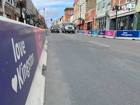 The concrete barriers lining Princess Street are to be removed starting at the end of November in Kingston.