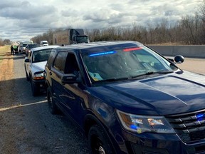 A 22-year-old man from Ohsweken, Ont., near Brantford, has been charged by Ontario Provincial Police under the Highway Traffic Act and with a warning under the Quarantine Act after claiming to have COVID-19 after being pulled over by police near Shannonville Road on Tuesday morning.