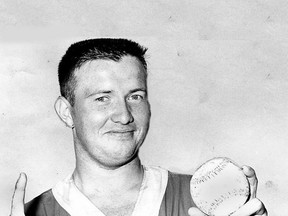 Bubs Van Hooser in a photo taken during his fastball career in the 1960s and 1970s. He was inducted into the Kingston and District Sports Hall of Fame in 2013. He died at 79 on Tuesday. (Supplied Photo)