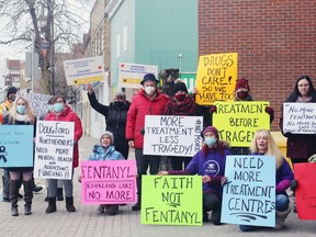 Timmins-James Bay MP Charlie Angus joined the local NO MORE group for a rally in Kirkland Lake Sunday.