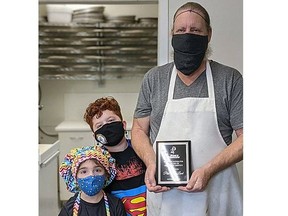 On Saturday, Phil MacLeod completed his last shift at Dino's. He has served our community for 40 years with pride and has been an integral part of this family-owned business. To celebrate, his grandchildren, Hayden and Lilly, joined him to make pizzas for lunch on his last day.