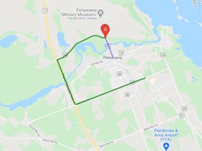 map petawawa bridge closure