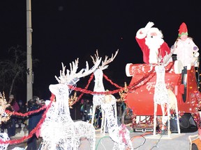 Photo by KEVIN McSHEFFREY/THE STANDARD
The Santa Claus float, welcoming the jolly ol’ elf to the community, will be in front of city hall for this year’s modified parade on Friday, Nov. 27.