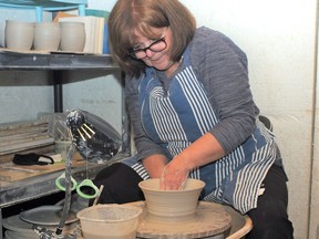Karen Hall is one of 32 artisans who is part of Powassan's annual Village Christmas Craft Sale.   COVID-19 has forced the community to reinvent the annual event.
Rocco Frangione Photo