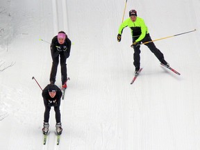 Skiers complete a training run at the North Bay Nordic Ski Club in North Bay in this file photo. The club expects to be able to operate this winter with few issues, although there will be limitations on the number of people allowed in the clubhouse at any one time.
Nugget File Photo