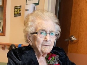 Reita Fennell, Saskatchewan's oldest resident at 113, passed away peacefully on April 17. Photo supplied.