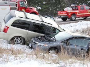 The driver of this passenger car, a 70-year-old from Arnprior, was injured and taken to Pembroke Regional Hospital by paramedics with the County of Renfrew as a result of a collision also involving a minivan. The incident occured at the intersection of Round Lake Road and B-Line Road in Laurentian Valley Twp. on the afternoon of Nov. 24. Anthony Dixon
