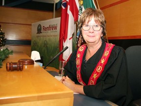 Laurentian Valley Reeve Debbie Robinson has been acclaimed to her second term as warden for the County of Renfrew.