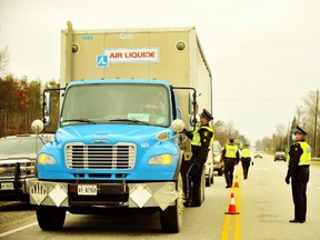 OPP detachments across Ontario are on high alert for impaired driving between now and New Year’s. The 2020 festive RIDE (Reduce Impaired Driving Everywhere) campaign kicked off in Norfolk County Friday with a surprise checkpoint on the Queensway West in Simcoe. – Monte Sonnenberg