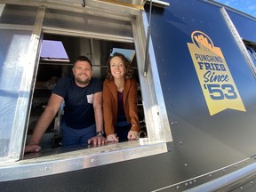 Stratford couple Kimberly Hurley and Anthony Jordaan recently purchased Ken’s Fries, a business that has been in the city since 1953. Cory Smith/The Beacon Herald