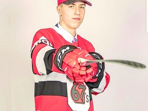 Sault boy Jack Matier, of the OHL's Ottawa 67's.