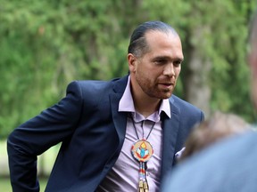 Jason Henry, pictured in August, has been re-elected chief of Kettle and Stony Point First Nation. (Terry Bridge/Sarnia Observer)_