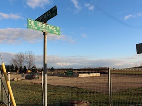 Construction continues on a new McDonald's restaurant and Shell gas station and car wash at the corner of Oil Heritage Road and Petrolia Line on Friday November 13, 2020 in Petrolia, Ont. Terry Bridge/Sarnia Observer/Postmedia Network