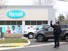 Greater Sudbury Police were on the scene of a robbery at Rexall Pharmacy on Bancroft Drive and Second Avenue  on Sunday. An arrest has now been made in the incident.