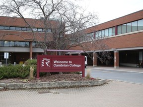 Cambrian College campus in Sudbury, Ont. on Tuesday November 10, 2020.