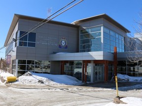 Timmins Police Service headquarters on Spruce Street South. 

The Daily Press file photo