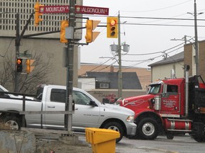 Eighty of the collisions in Timmins this year have occurred at city intersections. Among those intersections, the junction of Algonquin Boulevard and Mountjoy Street has had the most, according to a collision report presented this week by Timmins Police Chief John Gauthier.

RON GRECH/The Daily Press