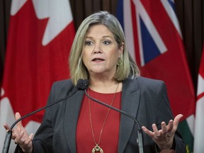 Ontario NDP Leader Andrea Horwath seen here at Queens Park in Toronto on Dec. 10, 2019, hosted a video press conference on Friday with Northern New Democrat MPPs to outline a housing plan aimed at ensuring "every Northern Ontarian has a good, stable, safe place that they can afford to call home."



 Stan Behal/Postmedia Network