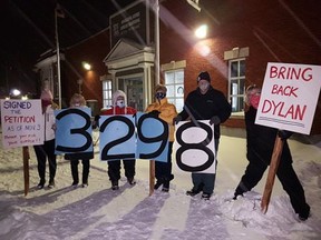 The bone chilling temperature may have kept some of the supporters away, but the ones who showed up continue to fight for the reinstatement of Dylan McCart to his position of Conservation Coordinator at the PBH.TP.jpg