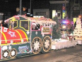 The Dresden Kinsmen Santa Claus parade will live on this year, but like so many other things in 2020, it will look and run much differently than past years. This year's parade on – to be held on Saturday, Dec. 12 – will be a stationary one. The photo shows the Dresden Santa parade from a few years ago. File photo/Peter Epp