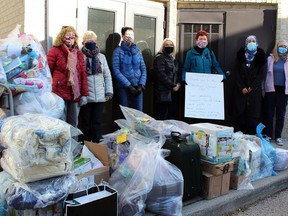 Elgin Retired Teachers of Ontario District 41, with support of Talbot Trail Optimist Club, deliver sleep kits to women escaping domestic violence with their children and finding refuge at Women's Place. (Contributed photo)