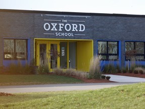 The Oxford School - formerly known as Woodstock Trinity School - is temporarily closed after they had positive COVID-19 tests. Greg Colgan/Woodstock Sentinel-Review/Postmedia Network