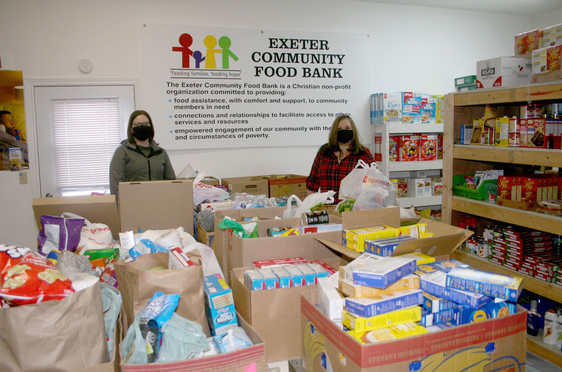 Exeter Community Food Bank thankful for support Exeter Lakeshore