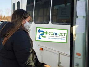The Perth County Connect transit system launched in November and includes a stop in Kirkton.