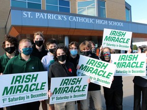 Paul Morden/The Observer

This year's Irish Miracle at St. Patrick's Catholic High School in Sarnia is moving online.