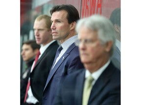 2015 Files: Luke Richardson watches from the bench as head coach of the Binghamton Senators