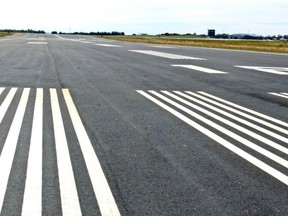 Runway 18/36 - the cross-wind runway - at Jack Garland Airport in North Bay.
PJ Wilson/The Nugget