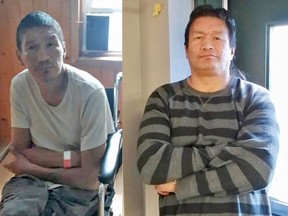 Before and after pictures reveal a completely different Marcel Sutherland after receiving treatment for his addictions at Shelter House in Thunder Bay. Submitted Photos