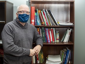 Eric Lee, a counsellor with Burden Bearers Counselling Centre, said the feeling of losing control is one of the reasons people grieve when COVID restrictions are brought in. Even masks, like the one he is wearing, takes away our “normal” of reading people through facial cues.