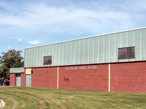 Germain Arena, pictured in 2015 in Germain Park, has been approved for demolition in 2021. Leveling the 48-year-old arena is just one part of improvements eyed for the central Sarnia park, the city's community services general manager says. (Observer file photo)