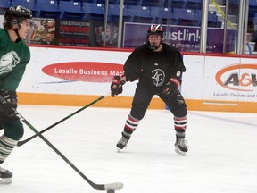 Madisyn Papineau takes part in a practice at Sudbury Community Arena on Wednesday, November 4, 2020.